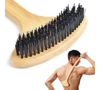 NURENDER Wooden Back Scratcher, Oversized Body Scratcher with 22” Curved Long Handle and 2 in 1 Wide Scratching/Massaging Head, for Itch Relief, Body Brush backscratchers for Adults Men Women