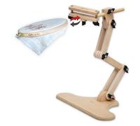 Nurge Adjustable Embroidery Table Stand, Cross Stitch Hoop Stand, Embroidery Hoop Holder. Hand Polished Natural Wood (190-2 Embroidery Stand)