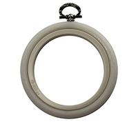 Nurge Embroidery Flexi Hoop Round Cross Stitch Display White #2 13.5cm