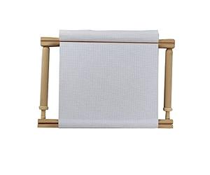 Nurge Embroidery Frame, 60cm x 30cm, Adjustable Tension, Beech Wood, Light Brown