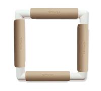 Nurge Embroidery Snap Frame Lightweight Cross Stitch Tapestry Needlework Hoop 21cm x 21cm (Beige)