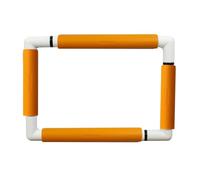 Nurge Embroidery Snap Frame Lightweight Cross Stitch Tapestry Needlework Hoop 21cm x 29cm (Orange)
