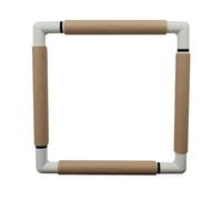 Nurge Embroidery Snap Frame Lightweight Cross Stitch Tapestry Needlework Hoop 29cm x 29cm (Beige)