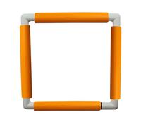 Nurge Embroidery Snap Frame Lightweight Cross Stitch Tapestry Needlework Hoop 29cm x 29cm (Orange)