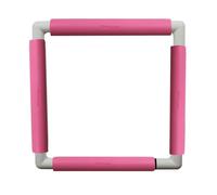 Nurge Embroidery Snap Frame Lightweight Cross Stitch Tapestry Needlework Hoop 29cm x 29cm (Pink)