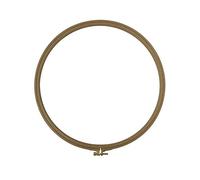 Nurge Premium Beech Wood Gold Clasp Embroidery Hoop 10" Inches/25cm Diameter - 8mm Thick