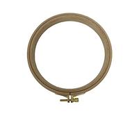 Nurge Premium Beech Wood Gold Clasp Embroidery Hoop 6" Inches/16cm Diameter - 8mm Thick
