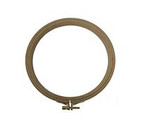 Nurge Premium Beech Wood Gold Clasp Embroidery Hoop 7" Inches/19cm Diameter - 8mm Thick
