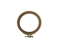 Nurge Premium Beech Wood Gold Clasp Quilting Hoop 4" Inches/10cm Diameter - 16mm Thick