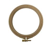Nurge Premium Beech Wood Gold Clasp Quilting Hoop 5" Inches/13cm Diameter - 16mm Thick