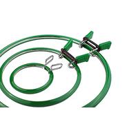 Nurge Premium Quality, Metal Spring Tension Embroidery Hoops, Cross Stich Hoop, Darning Hoops, Embroidery Tension Shed (Green, Siz Mix)