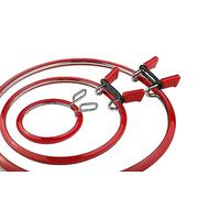 Nurge Premium Quality, Metal Spring Tension Embroidery Hoops, Cross Stich Hoop, Darning Hoops, Embroidery Tension Shed (Red, Siz Mix)