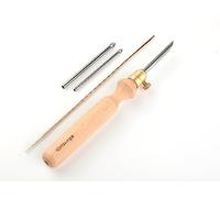 Nurge Premium Quality Punch Needle Kit, 3mm-4mm-5mm Metal Tubes and Wooden Handle Punch Needle Kits for Adult Beginner, Embroidery Weaving Tools for Thread