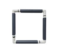 Nurge Rectangle Plastic Embroidery Snap Frame - Cross Stitch Hoop & Needlepoint Stretcher Bars for Hand Crafting, Punch Needle, Quilting, Sewing Supplies Lightweight & No-Crease 11.5x11.5 Antachite