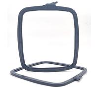 Nurge Square Embroidery Hoop - Plastic Cross Stitch Frame for Needlepoint & Embroidery - Adjustable Craft Hoop - Anthracite - No:4 (Large)