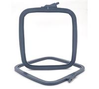 Nurge Square Embroidery Hoop - Plastic Cross Stitch Frame for Needlepoint & Embroidery - Adjustable Craft Hoop - Anthracite - No:3 (Medium)