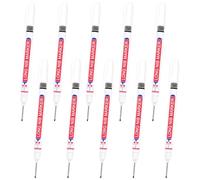 Nurhore 10Pcs Deep Hole Marker Pens | 20mm Long Head Deep Hole Markers, Quick-Drying Waterproof for Wood Working, Permanent Marking Hard Reach Areas