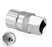 Nurhore Bike Cassette Removal Tool, Bicycle Freewheel Remover Tool, Heavy Duty Cassette Lockring Tool for Shimano Sunrace Sram Dnp 6 7 8 9 10 11 Speed Cassette Removal & Bottom Bracket Repair