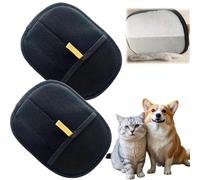 Nurhore Pet Hair Remover Glove, Cat Grooming Glove, Pet Grooming Gloves, Versatile Grooming Gloves, Double-Sided Brush for Pet, Sofa, Bed, Clothes, Deshedding & Washing