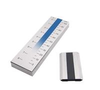 NURII Grindometer, Single-Channel Grind Fineness Gauge, Gage, Stainless Steel Hegman Gauge, 0-100μm 0-8 Hegman(0-50um)