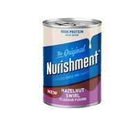Nurishment Fusion Hazelnut Swirl - 12 x 400g | High Protein Enriched Milk Drink | Ready-to-Drink | Hazelnut Protein Shake