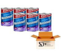 Nurishment The Original High Protein Milk Drink - Hazelnut & Blueberry Swirl Flavour Fusion 400g | Ready-to-Drink Protein Shake (6 Packs, Nurishment Blueberry)