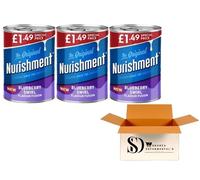 Nurishment The Original High Protein Milk Drink - Hazelnut & Blueberry Swirl Flavour Fusion 400g | Ready-to-Drink Protein Shake (3 Packs, Nurishment Blueberry)