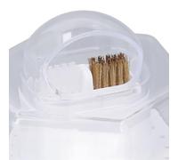Nurnesy 24 Hole Multifunctional Two in One Nail Drill Bit Storage Box with Cleaning Brush and Display Organizer for Nail Art Supplies