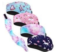 Nurnesy 4Pcs Adults Swimming Headband Neoprene Swimming Ear Band Ear Ear Guard Yoga Sports Sweatband (61 * 10.5cm(A))