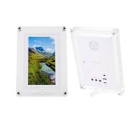 Nurnesy 7 Inch LED Digital Picture Frame - Colorful Light, 4GB Memory, Auto Rotate, Acrylic Design - Ideal for Home, Bedroom, and Office Decor