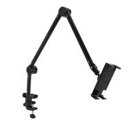 Nurnesy Bed Desk Phone Holder Iron Metal Clamp Mount Multi Angle Folding Stand Cantilever for Live Video Streaming Learning Mobile Phone Tablet Bedside Desktop, Bedstand Desk Mounts
