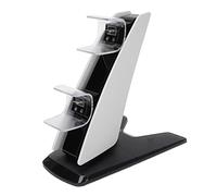 Nurnesy Controller Charging Station Dual USB Fast Charging Dock with Ambient Light LED for Game Console Handle (White)