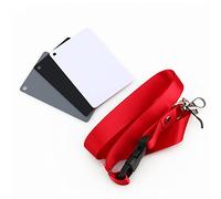 Nurnesy Grey Card White Balance 3 in 1 Set with Neck Strap for Digital Photography Exposure and Color Balance Calibration