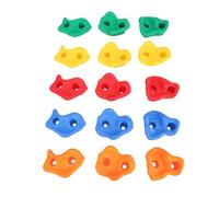 Nurnesy Kids Climbing Holds Wall Grip Kit | PE Plastic Climbing Rocks with Contoured Shapes | Vibrant Colors for Indoor/Outdoor Playgrounds