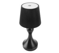 Nurnesy Led Cordless Table Lamp Iron Desk Lamp for Pub Bar, Plastic Bedroom Iron, Plastic Atmospheric Dining for Outdoor Camping, Desk Striped for Restaurant USB, Eye Protect Desk Lamp