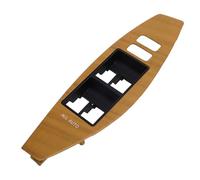 Nurnesy Master Power Window Switch Bezel Trim, Right Driver Side, Water Proof Scratchproof, Yellow Wood Color, Replacement for Allion 2007-2021