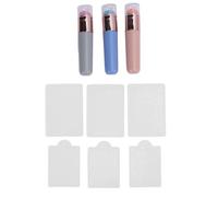 Nurnesy Portable Silicone Brush for Ombre Nail Art - Chrome Nail Powder Applicator & Stamping Plates for Professional Nail Salon Use
