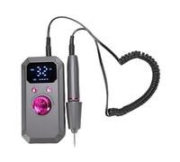 Nurnesy Professional Rechargeable Cordless Electric Nail Drill Kit - Portable Nail File Polisher for Salon & Home (Black)