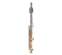 Nurnesy Student Flute in Silver Color - High Quality White Copper Body with Gold Keys | C Flute Suitable for Practice and Performance