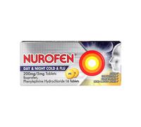 Nurofen Day & Night Cold & Flu 200mg/5mg 16 Tablets