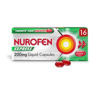 Nurofen Express 200mg 16 Liquid Capsules 16 Capsules