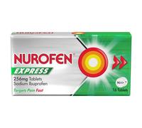 Nurofen Express Ibuprofen 256mg 16 Tablets 16 Tablet