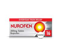 Nurofen Ibuprofen 200mg Tablets, 16 Caplets for Headache, Migraine, Back Pain, Cold & Flu Relief, 8-Hour Painkiller, Over-The-Counter Medication