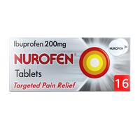 Nurofen Pain Relief Ibuprofen Tablets, 200mg, 16 Pack, Back Pain Relief, Lower Back Pain, Migraine Relief, Headache Relief, Up To 8 Hours,
