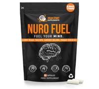 NuroFuel® Nootropic Brain Supplement for Focus, Energy, Memory & Mental Performance | with Ginkgo Biloba, Bacopa, Lions Mane, Rhodiola & Vitamin B12 for Cognitive Support