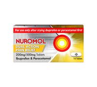 Nuromol Dual Action Pain Relief Ibuprofen & Paracetamol Tablets 200mg/500mg 16s