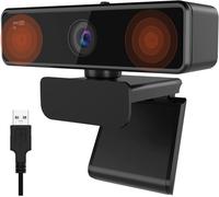 Nuroum V11 2K Webcam for PC, with Noise-Cancelling Microphone & Privacy...