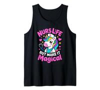 Nurs Life But Make It Magical Unicorn Nurse Tank Top