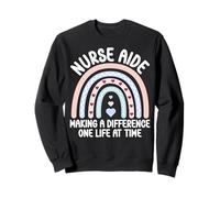 Nurse Aide Making a Difference Boho Rainbow Nurse Aide Week Sweatshirt