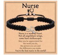 Nurse Appreciation Bracelet for Nurses Week, Nurse Bracelets as Practitioner Gift for Women, Funny School Gifts for New Nurses, Graduation, Teachers, Students, Colleague, Mother Day